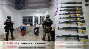 Tras cateos capturan en Jalisco a dos hombres con más de 21 millones de pesos, droga, vehículos y armas vincu lados al CJNG