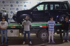 Capturan a cinco delincuentes por robo de auto y plagio de dos menores de edad en Puebla