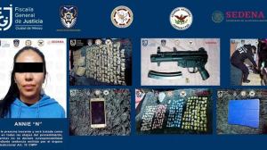 Tras cateo en GAM capturan a «Annie» operadora de «La Ronda 88» y aseguran drogas