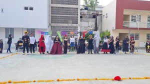 PLC Balderas festeja Día de Muertos con demostración artística