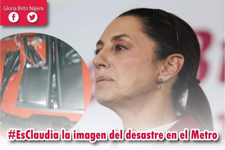 Es Claudia la imagen del desastre en el Metro