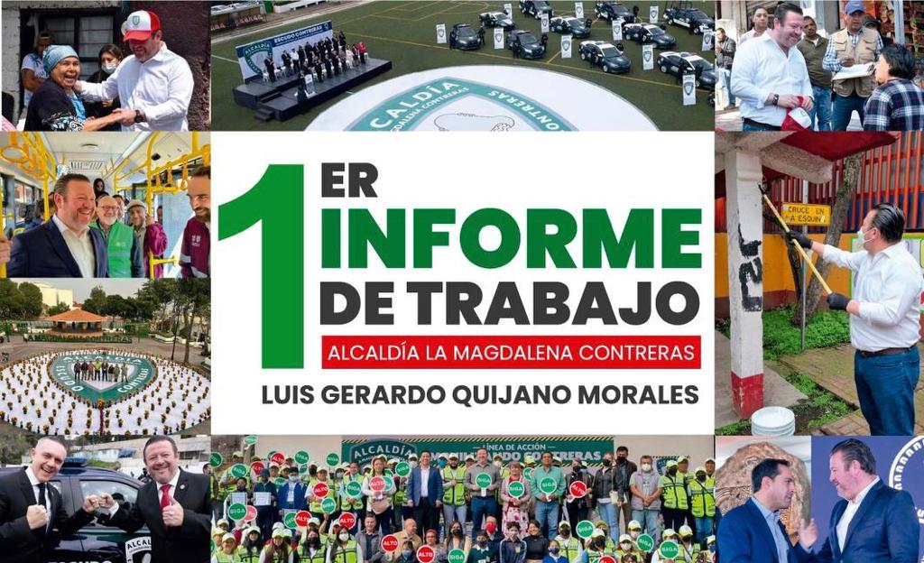 Se reactiva la economía de Magdalena Contreras: Luis Gerardo Quijano alcalde en su Primer Informe