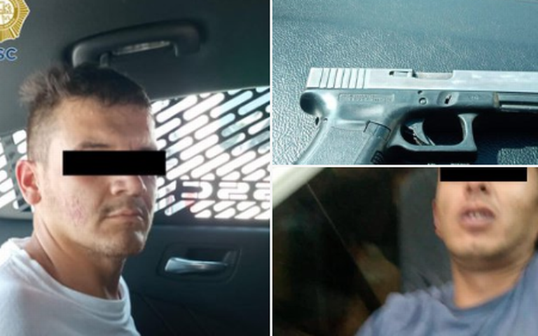 Arrestan a dos sujetos que asaltaron a automovilista en Iztapalapa