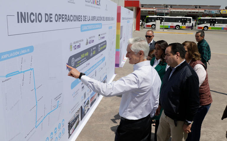 Entrega Del Mazo la ampliación de la Línea 3 del Mexibús, hasta Chicoloapan