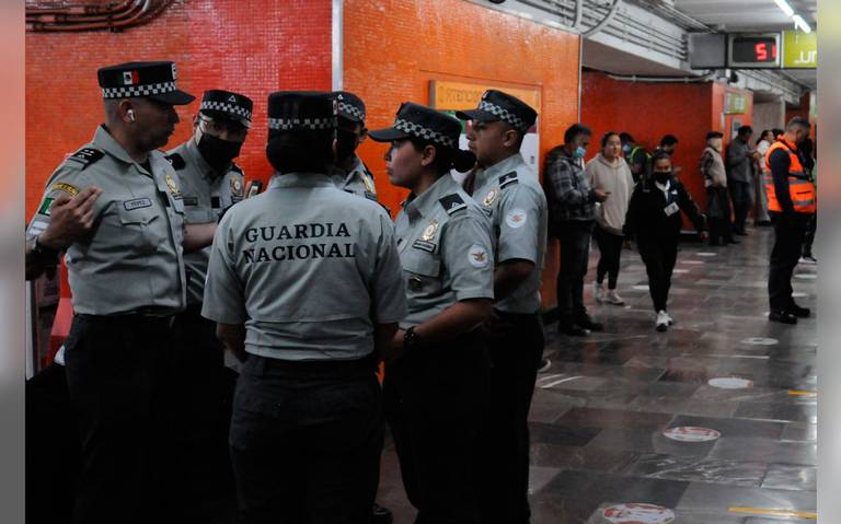 Se irán retirando los elementos de la GN del metro gradualmente: Sheinbaum