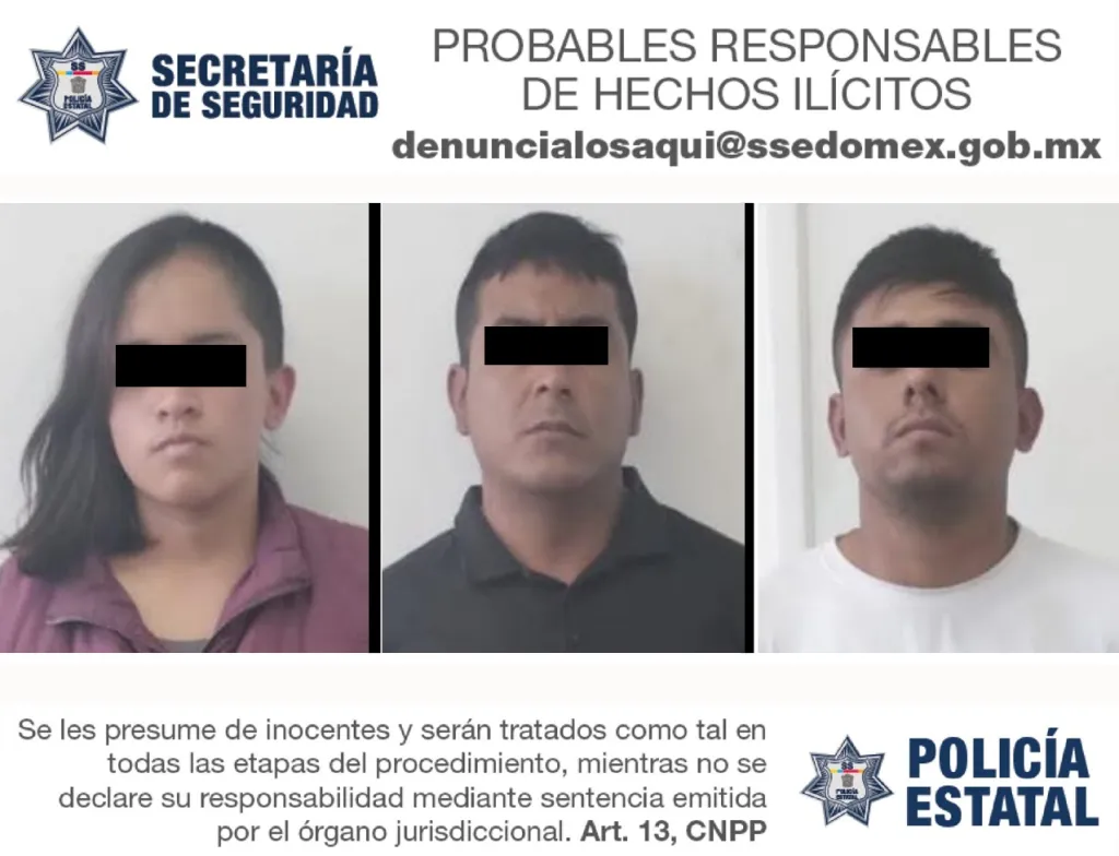 A hombre lo Secuestran en su auto y estaban Vigilando a  dos más y ya son detenidos 3 presuntos delincuentes en  Toluca Edoméx