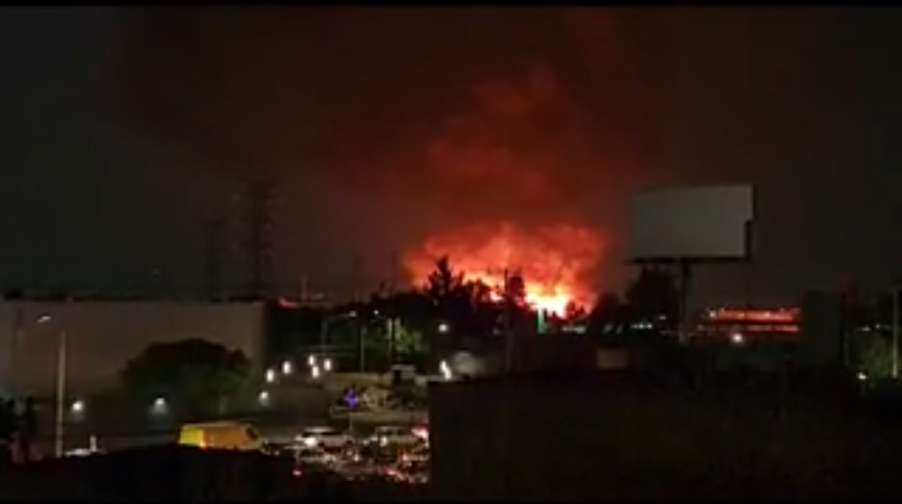 Se registró un incendio en la Central de Abastos de la Ciudad de México