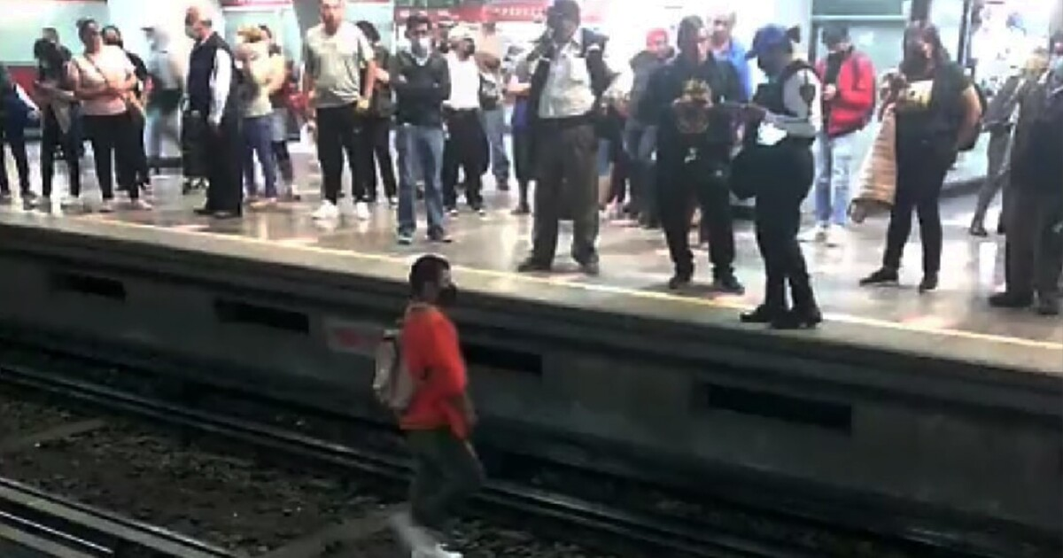 Se arroja sujeto a las vías del metro San Antonio sobrevive
