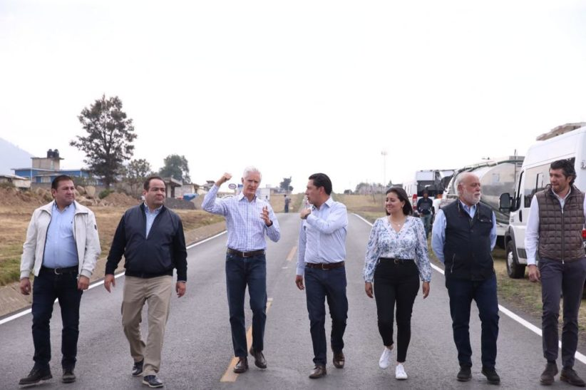 Del Mazo entrega la carretera Tianguistenco-Chalma ya rehabilitada