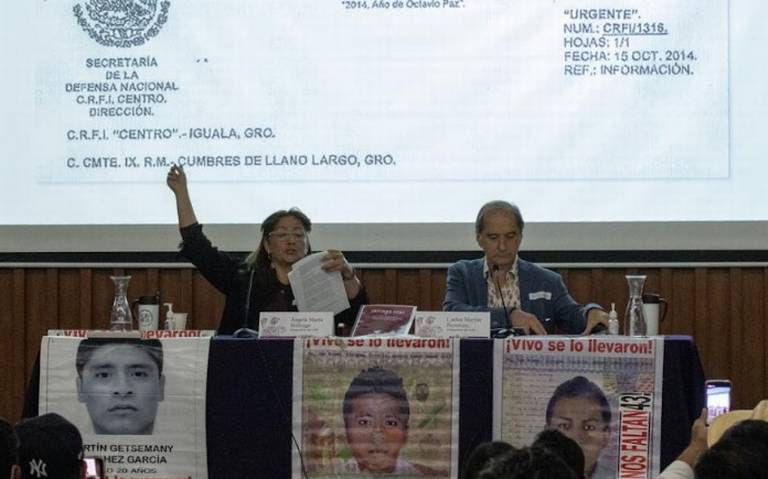 GIEI denuncia que la Sedena no quiso entregar información sobre el caso Ayotzinapa