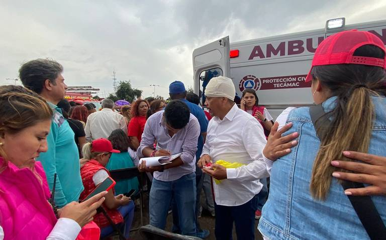 Muere mujer y otras 26 resultan heridas tras caída de una lona en evento de Alejandra Del Moral