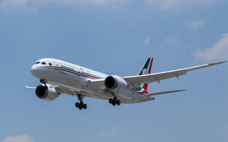 Se despide avión presidencial de México para ir a Tayikistán