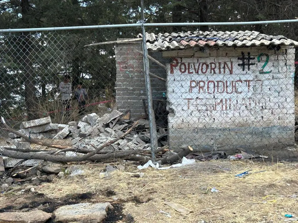 Mujer Fallece durante Explosión de Taller de Pirotecnia en Almoloya de Juárez Edoméx
