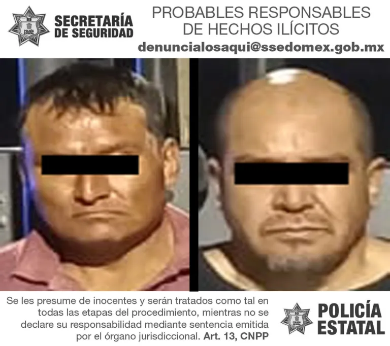 Permite a Policía Estatal denuncia anónima detener a dos Probables Implicados en la Situación Ilícita de Hid rocarburo