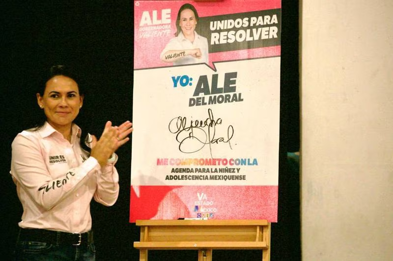 Alejandra Del Moral firma agenda por la salud y protección por la niñez mexiquense