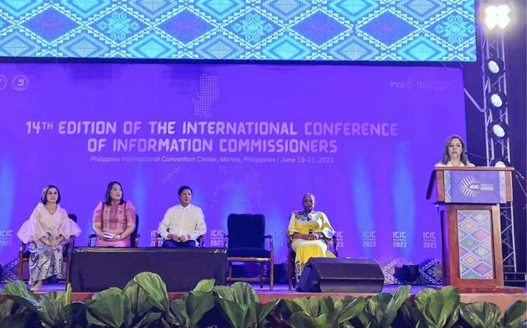 Las democracias deben de ser preservadas: Presidenta del INAI desde Filipinas