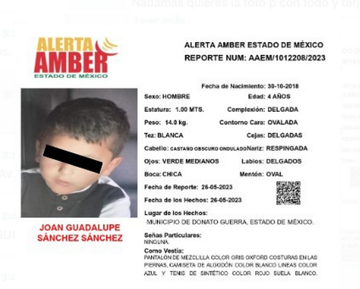 Encuentran a niño sin vida, desaparecido desde mayo