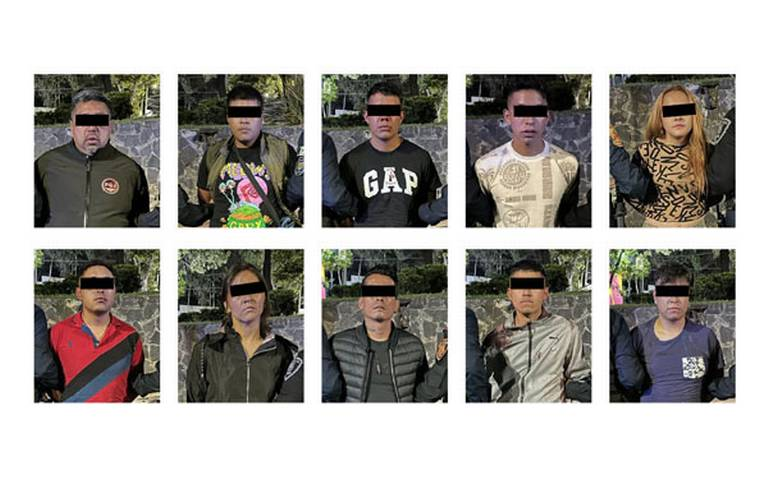 Aseguran a diez sujetos tras enfrentamiento con elementos de la SSC