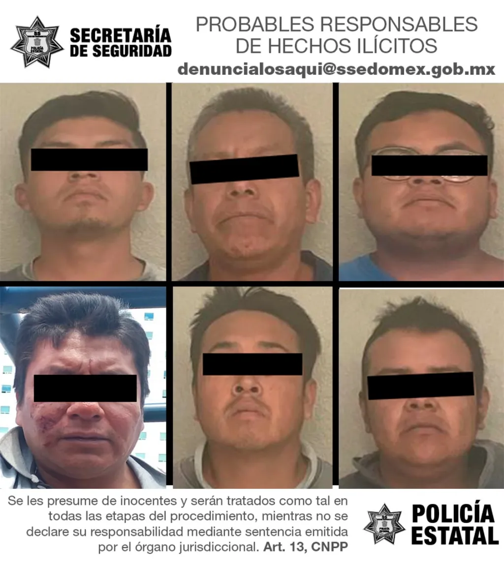 En Cuautitlán Izcalli Edoméx por Despojo de Predio son arrestados 6 personas, además de armas prohibidas