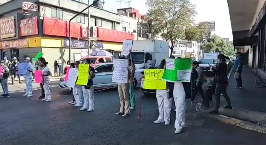 Mantuvieron Paralizada la CDMX Trabajadores del Sector Salud para Exigir Mejores Salarios e Insumos para Hospitales