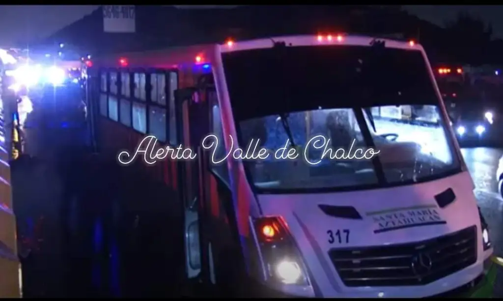 Asalto a Camión de Pasajeros que Corre de Zaragoza a Chalco Edoméx; SMA