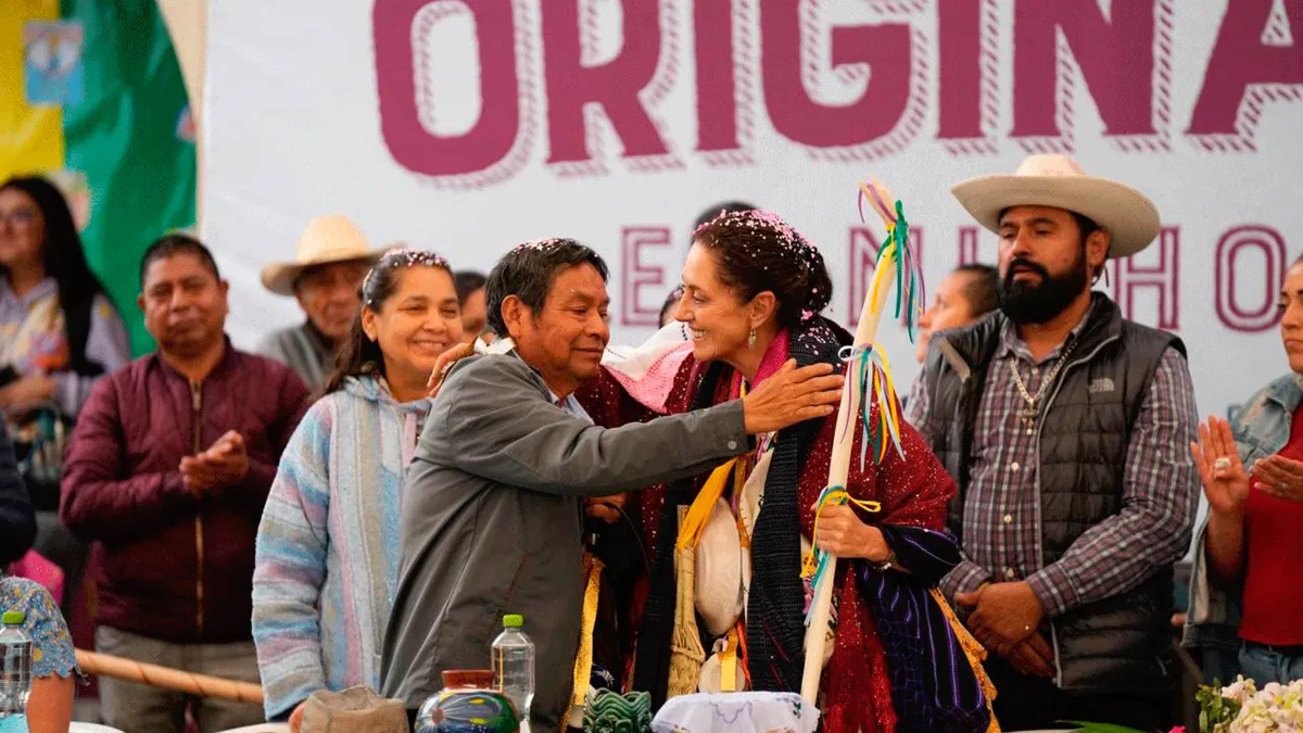 Claudia Sheinbaum se convierte en la primera mujer en ser nombrada ‘’Nana’’ de la comunidad purépecha d e Michoacán