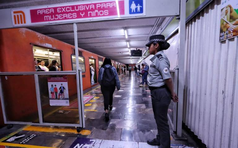 Elementos de la GN se retiran de manera escalonada del metro