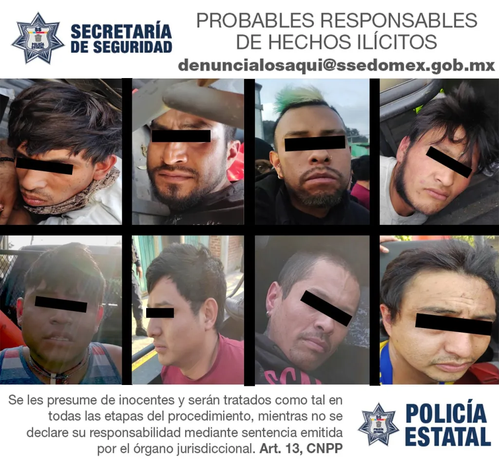 Motocicleta Tenían en su Poder Robada, Arma de Fuego, Droga en Metepec Edoméx