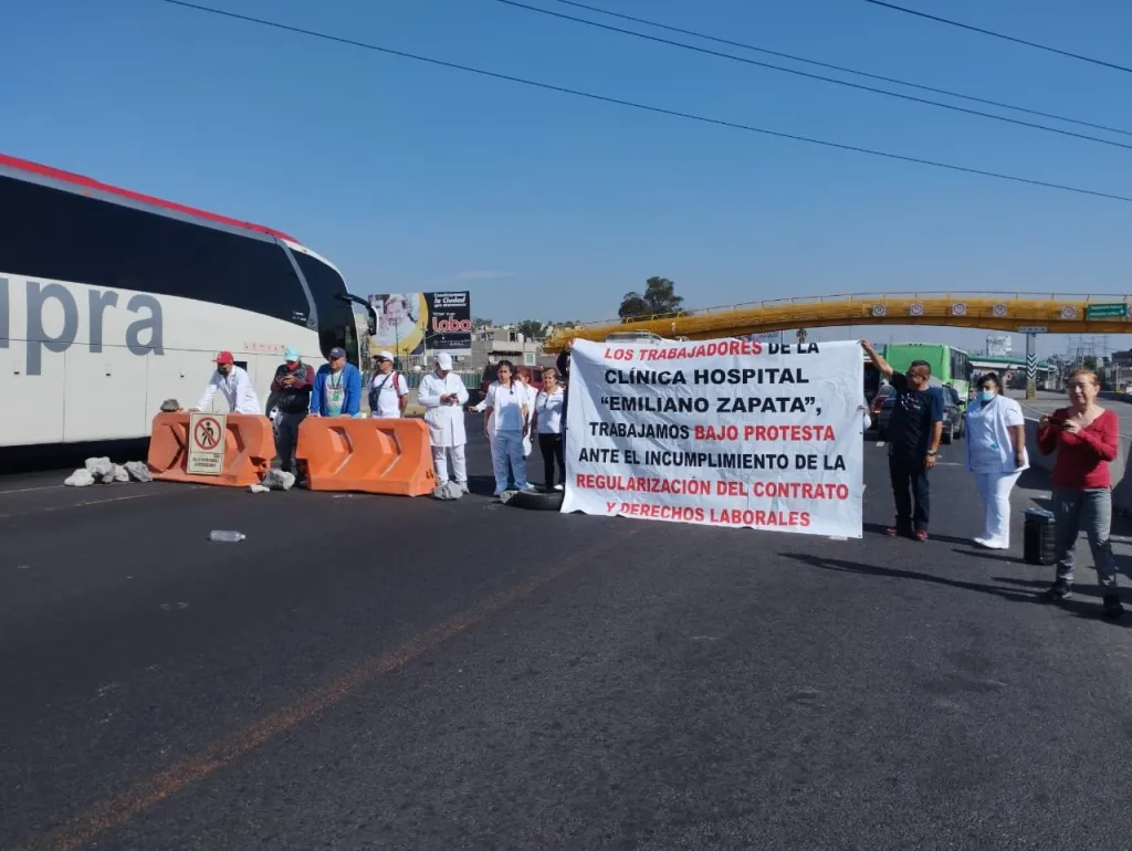Hay Bloqueo en la Autopista México- Puebla por Personal Médico Tome sus Precauciones