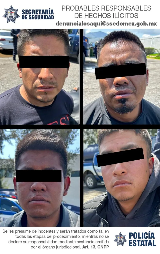 Por Extorsionar a una Persona son Detenidos a quien con Arma de Fuego en Timilpan Edoméx