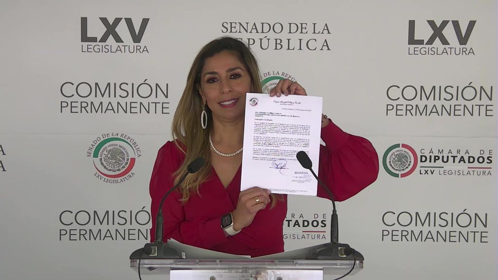 Marybel Villegas se postula para Presidencia Senado con amplio respaldo de las y legisladores