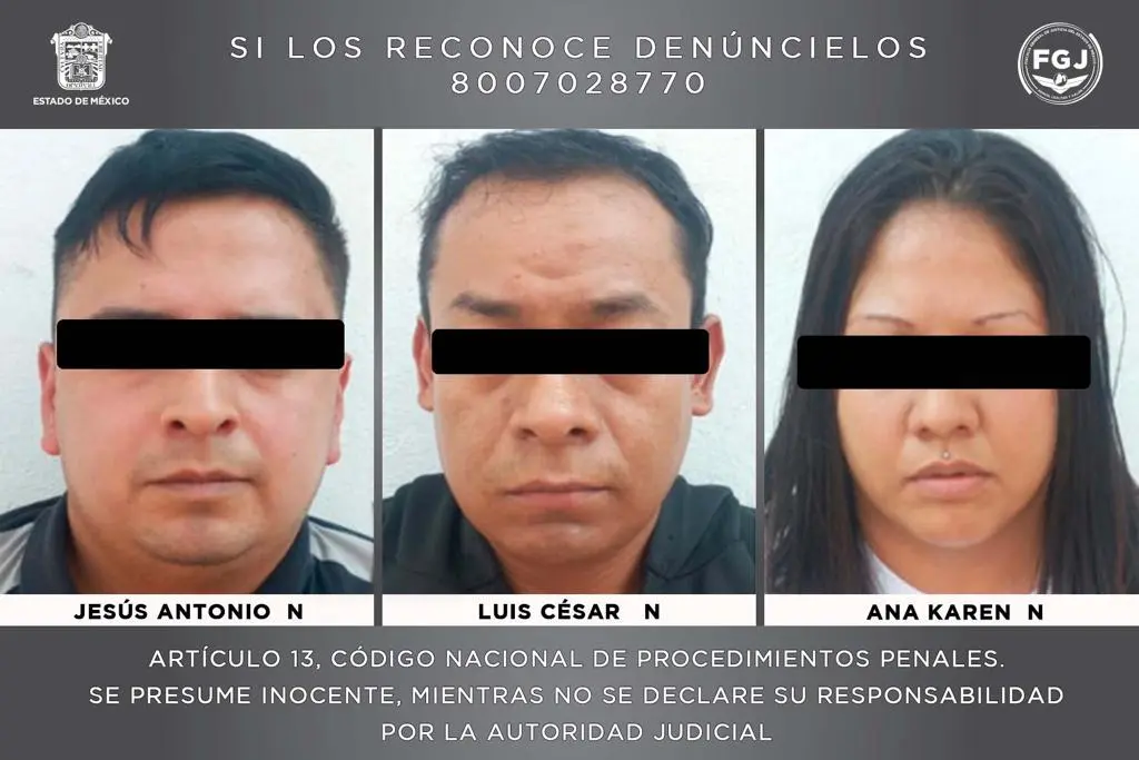 Detienen en Chicoloapan Edoméx Autoridades a 3 Presuntos Integrantes de Grupo Delictivo,Investigados por Doble  Homicidio