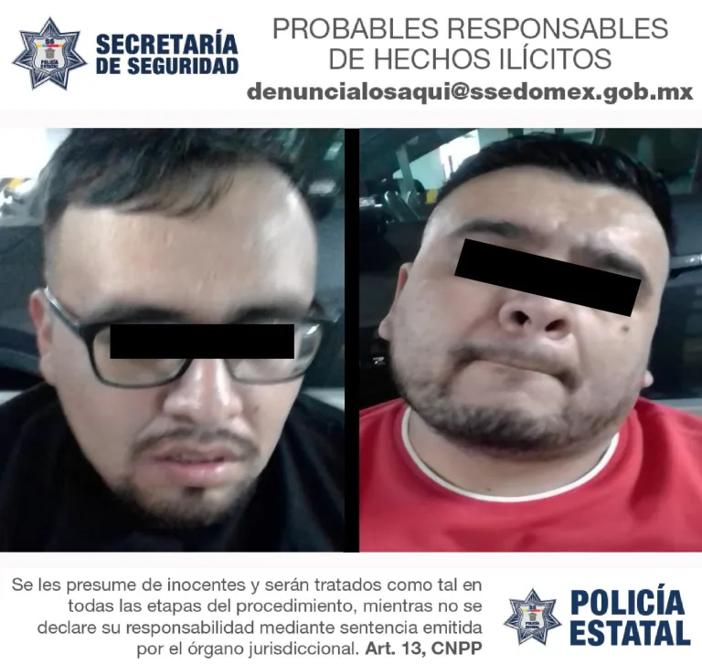 Localizan Vehículo en Toluca Edoméx, Relacionado con Robo a Cuentabiente, dos detenidos