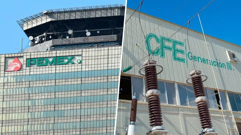 Las deudas de Pemex y CFE equivalen al 7.4% del PIB del país