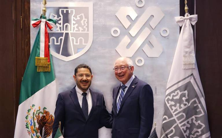 Martí Batres se reunió con el Embajador de EU, Ken Salazar para tratar temas de seguridad, economía y educaci ón