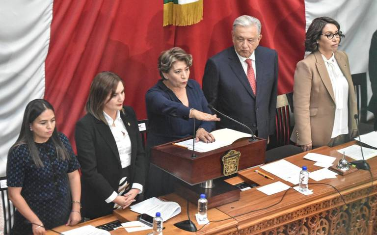 Delfina Gómez rinde protesta como gobernadora del Edomex