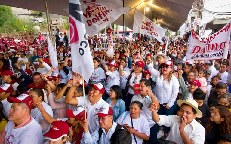 Identifican a diputada morenista la causante de la trifulca en un evento de Delfina Gómez