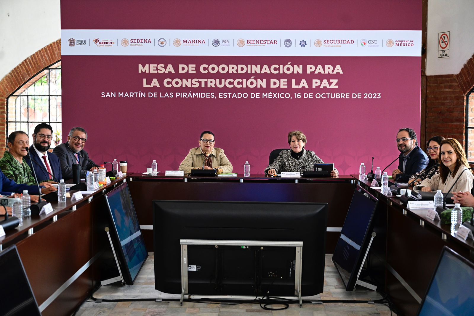 Disminuye índice de homicidios dolosos en Naucalpan y Tlalnepantla, informan en Mesa de Coordinación para la C onstrucción de la Paz