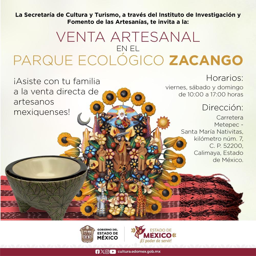Tiene un Espacio para la Venta Artesanal Directa el Parque Ecológico “Zacango” en Edoméx