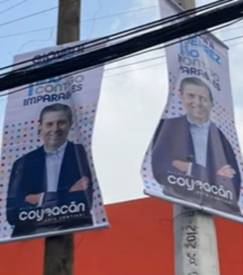 Vecinos de Coyoacán critican exceso de publicidad para el segundo informe de gobierno de Giovanni Gutiérrez