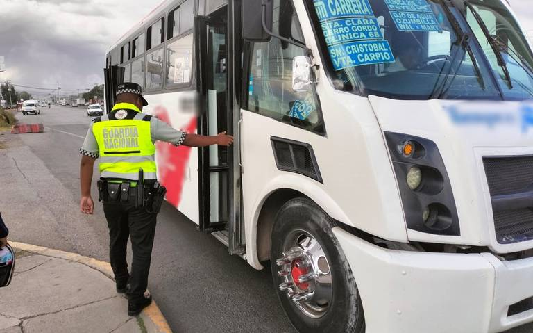 Guardia Nacional refuerza el operativo Pasajero-Seguro en la México-Pachuca