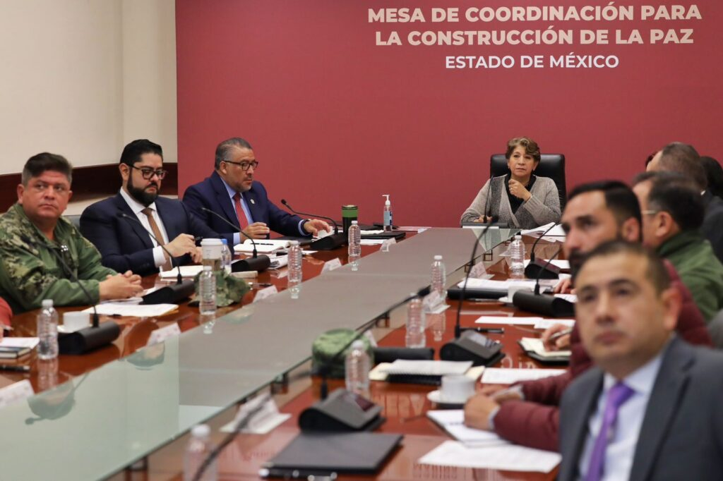 Delfina Gómez dirige la Mesa de Coordinación para la Construcción de la Paz para el Edomex
