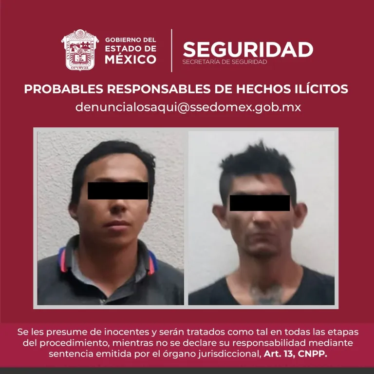 Fueron Detenidos en Tepetlaoxtoc Edoméx sujetos Tras no comprobar Legal Posesión de Tractocamión