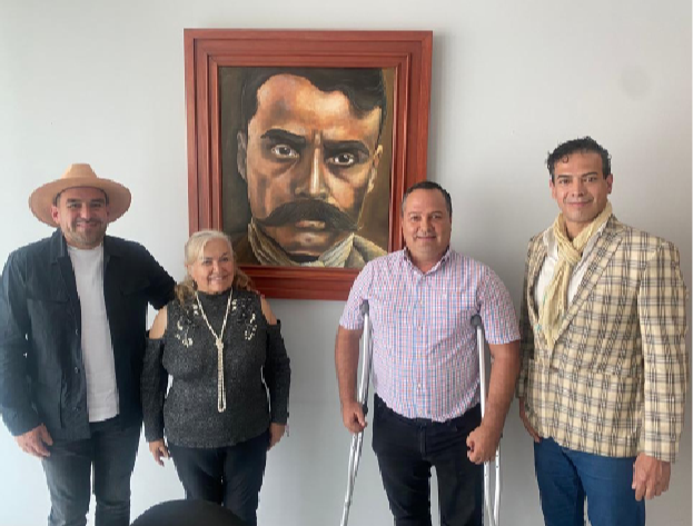 Rosalía Buaún se reune con los diputados Agustín Alonso Alonso y Alberto Sánchez para realizar la entrega de l Micrófono de Oro en Jiutepec , Morelos