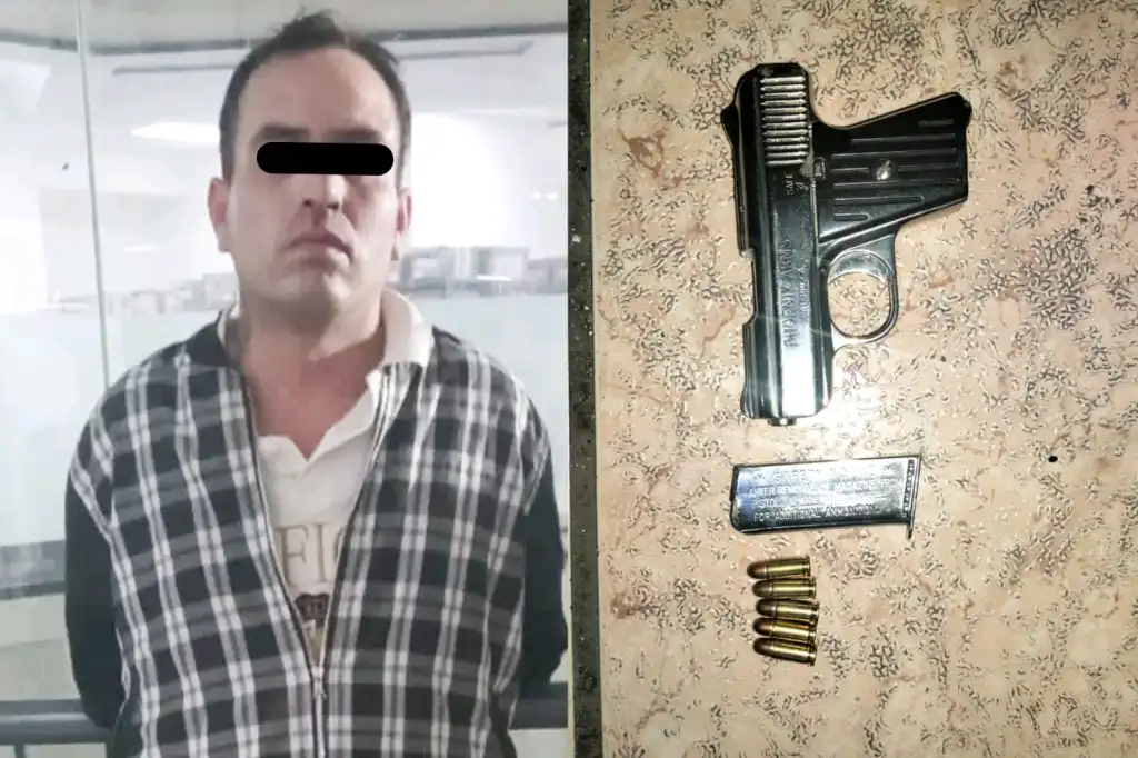 En Ecatepec Edioméx, Disparóun Arma de Fuego, es Detenido un Hombre