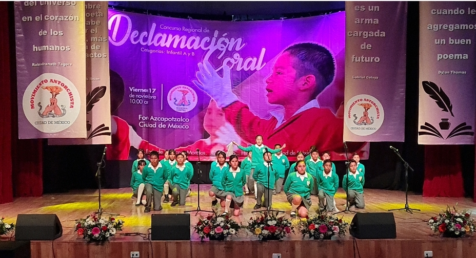 Con éxito se realiza en la CDMX el Concurso Regional de Poesía coral e individual infantil