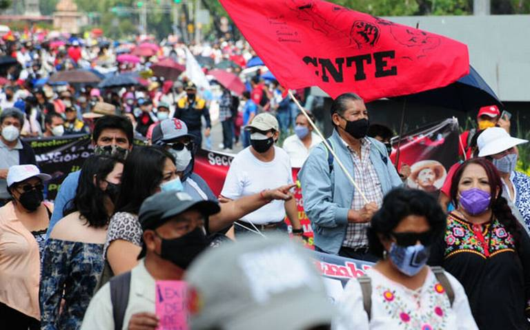 La CNTE anuncia paro de labores en la CDMX durante diciembre sino se cumple su pliego petitorio