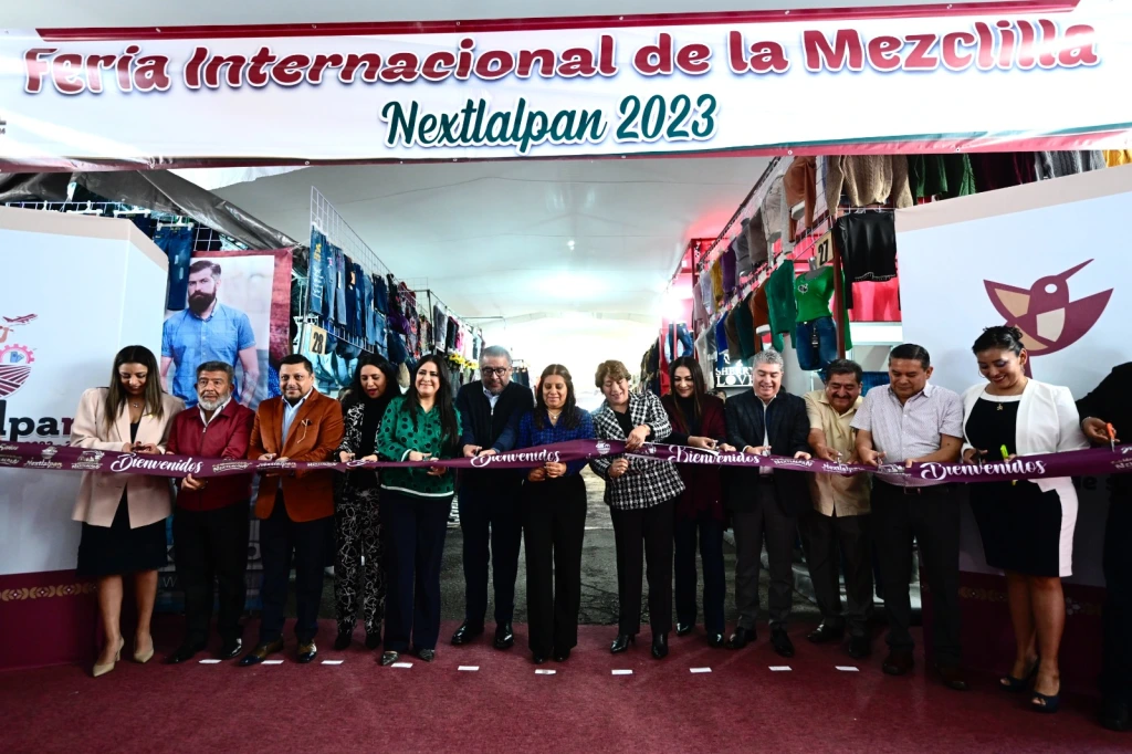 Inaugura Gobernadora Delfina Gómez la 25 edición de la Feria Internacional de la Mezclilla en Nextlalpan