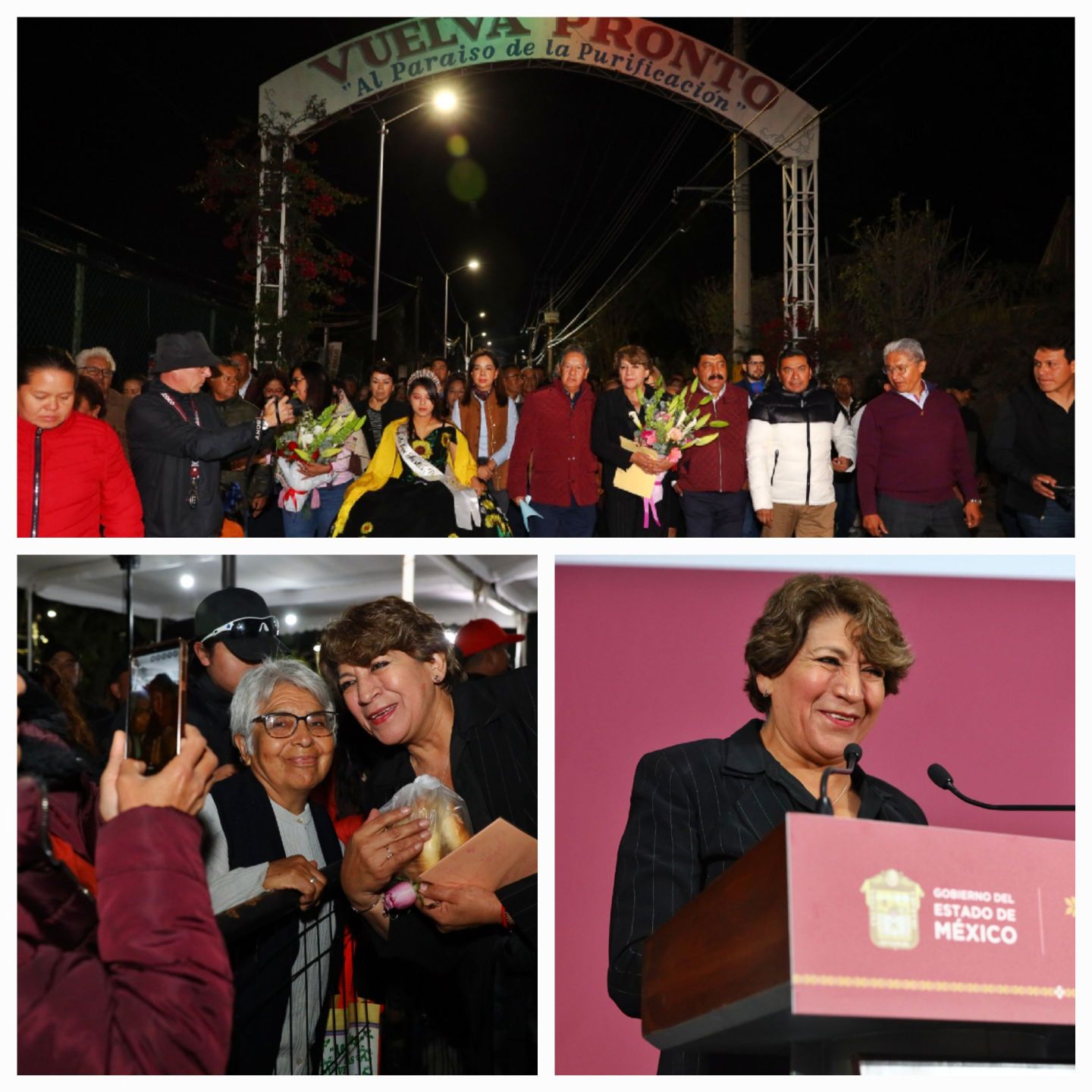 La Gobernadora Delfina Gómez Inaugura vialidad en beneficio de 5 mil 500 habitantes de Texcoco Edoméx