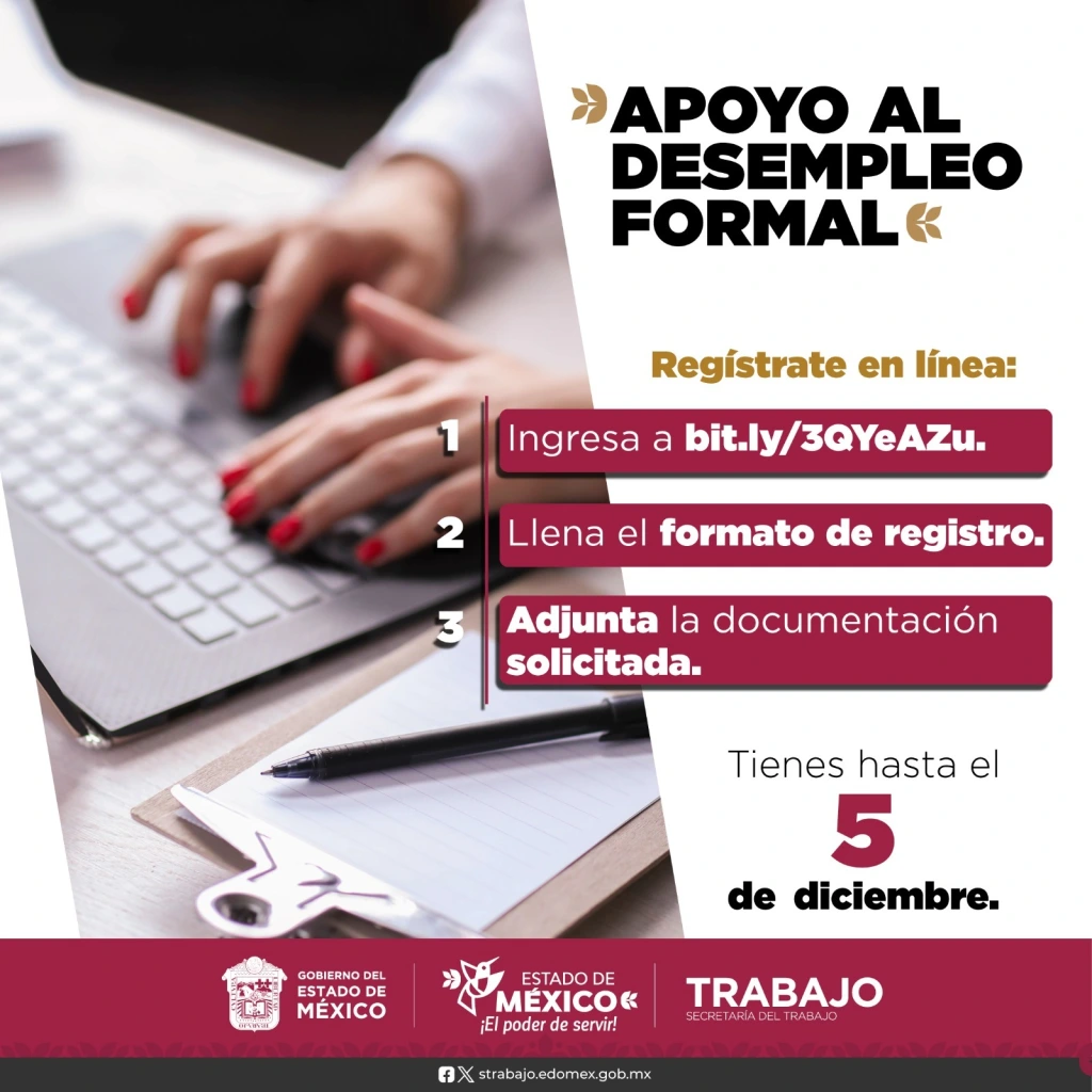 La Gobernadora Delfina Gómez amplía el plazo para registro en el programa “Apoyo al Desempleo Forma